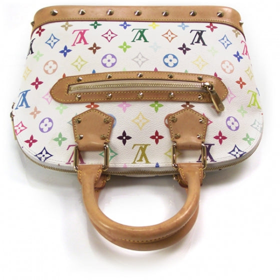 Louis Vuitton Monogram Multicolor Alma White 4 of 9