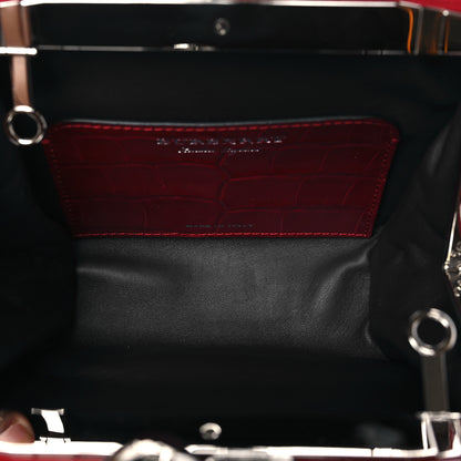 Burberry Alligator Small Frame Bag Bright Red 5 of 8