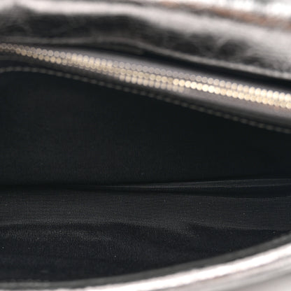 Givenchy Metallic Soft Calfskin 4G Embossed Medium Shoulder Bag Silver 6 of 9