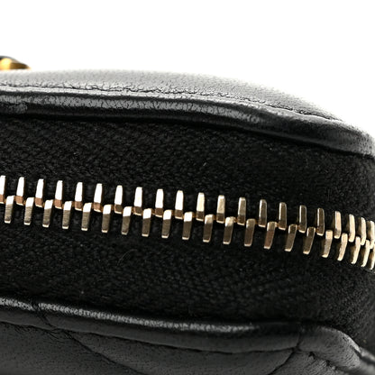 Chanel Lambskin Quilted Chanel 19 Zip Around Coin Purse Wallet Black 8 of 8
