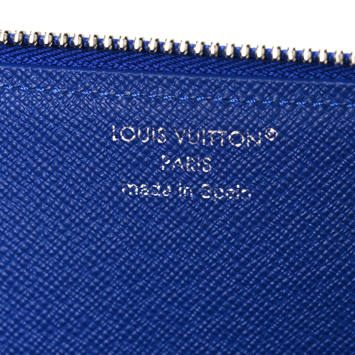 Monogram Charlotte Pencil Pouch Blue