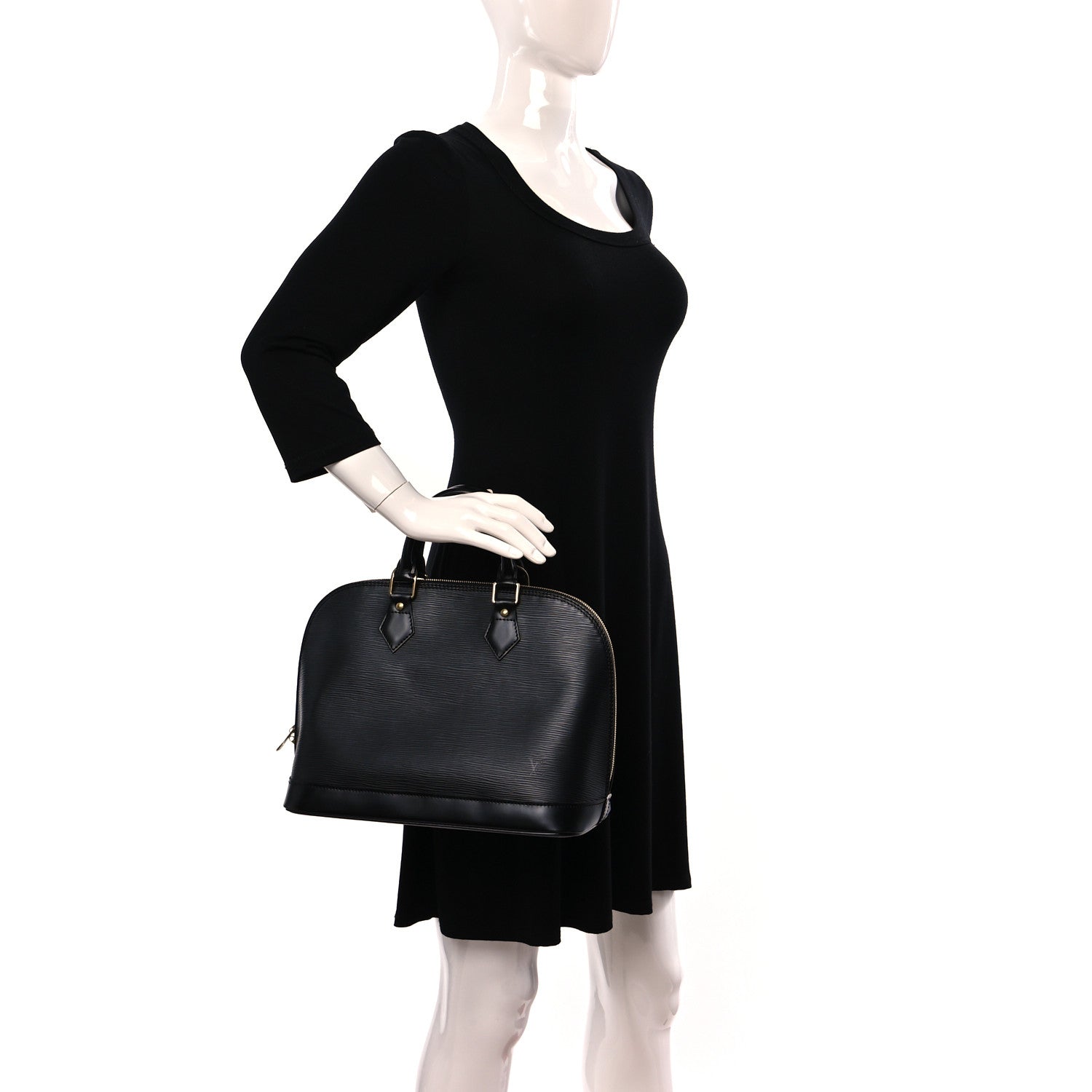 Louis Vuitton Epi Alma PM Black 2 of 9