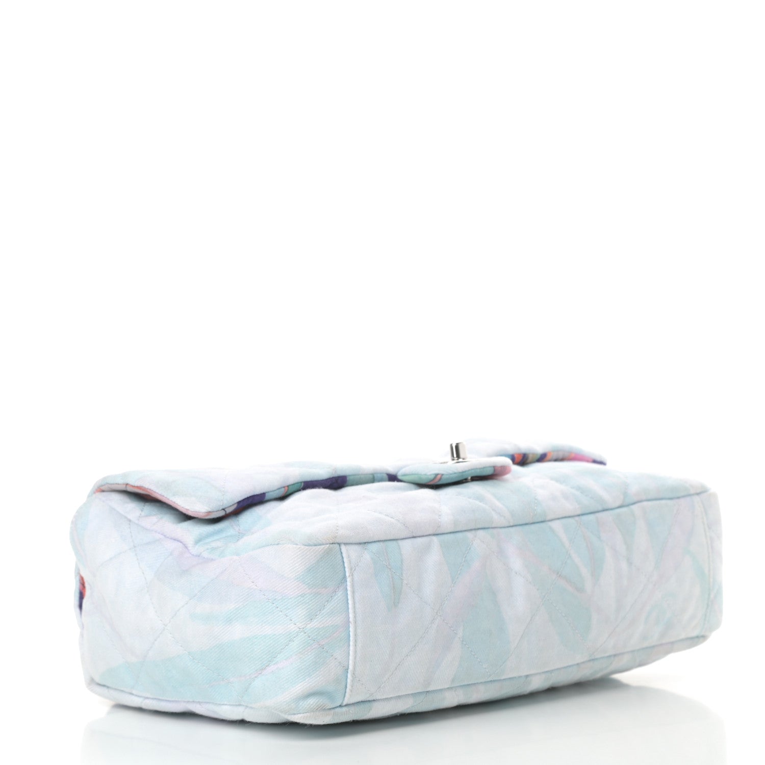 Chanel Canvas Quilted Jungle Jeans Flap White Multicolor 4 of 12