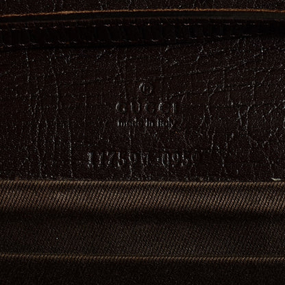 Gucci Monogram Bamboo Bar Clutch Brown 5 of 6
