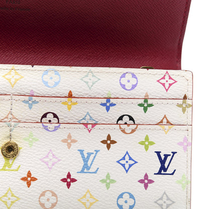 Louis Vuitton Monogram Multicolor Sarah Wallet White Grenade 8 of 10