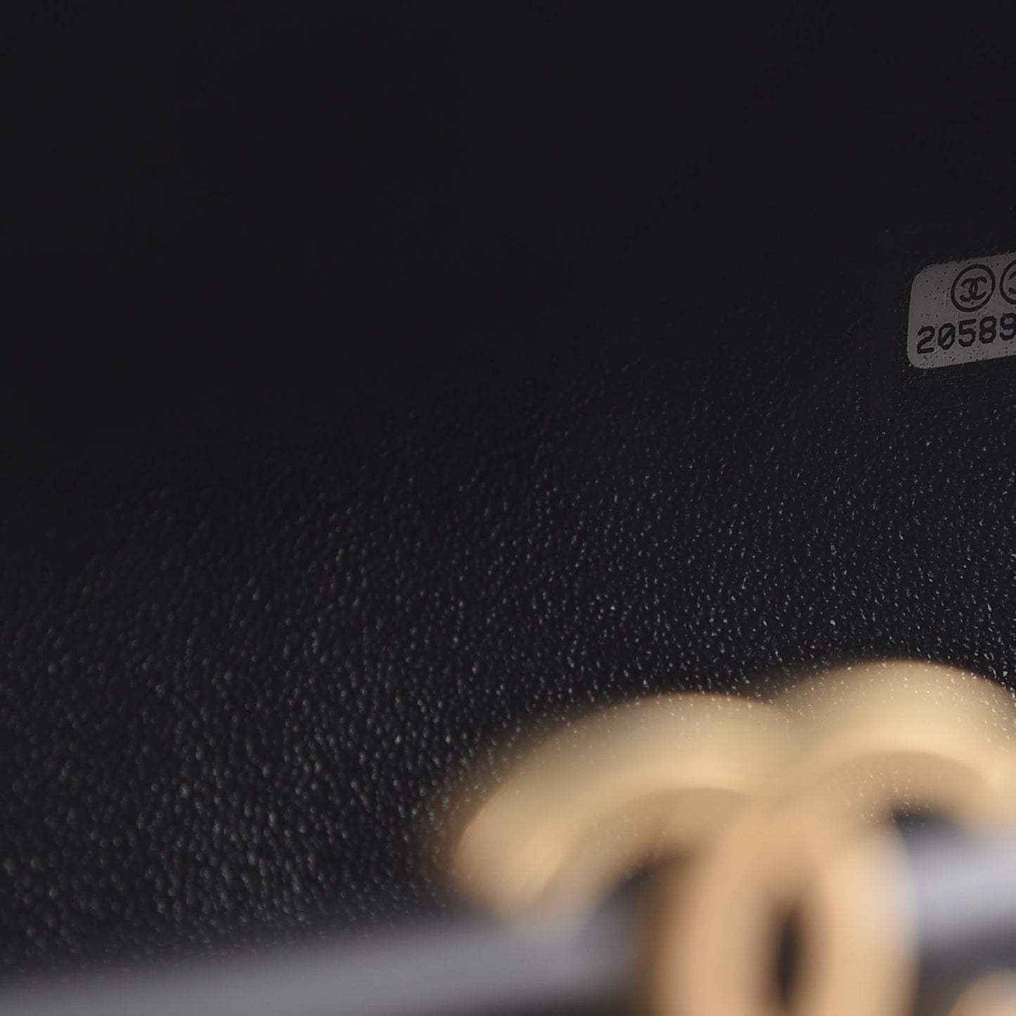 Lambskin Chevron Quilted Timeless Clutch Black