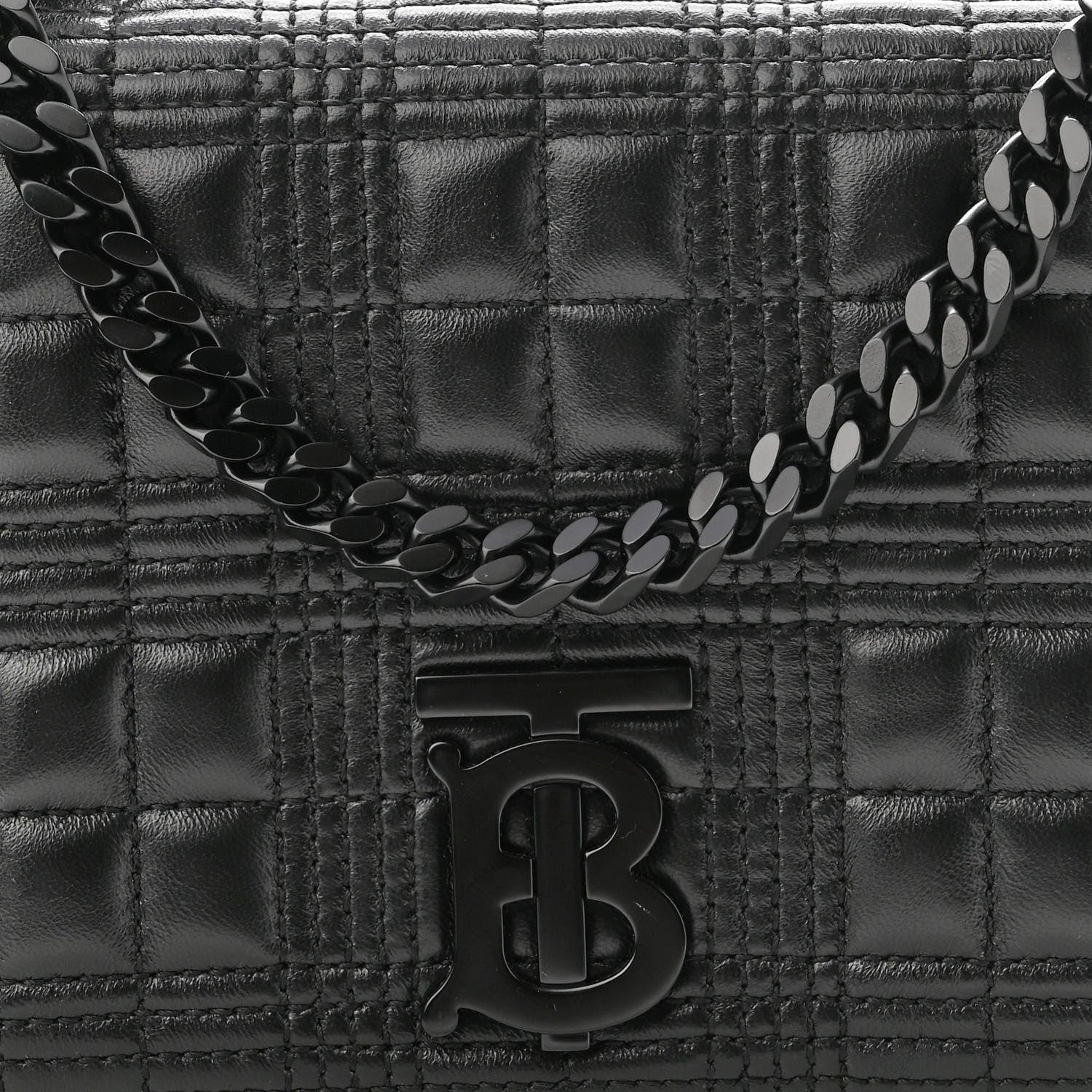 Burberry Lambskin Quilted Small Lola Bag Black 7 of 9