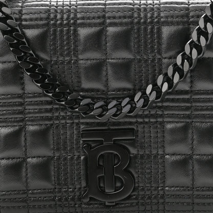 Burberry Lambskin Quilted Small Lola Bag Black 7 of 9