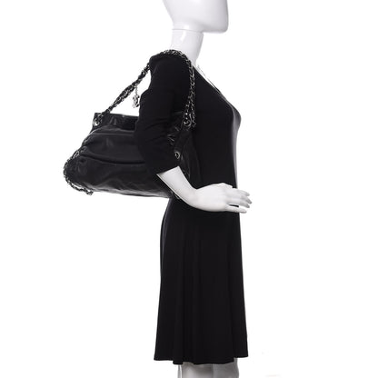 Chanel Lambskin Large Sharpei Shoulder Bag Black 2 of 9