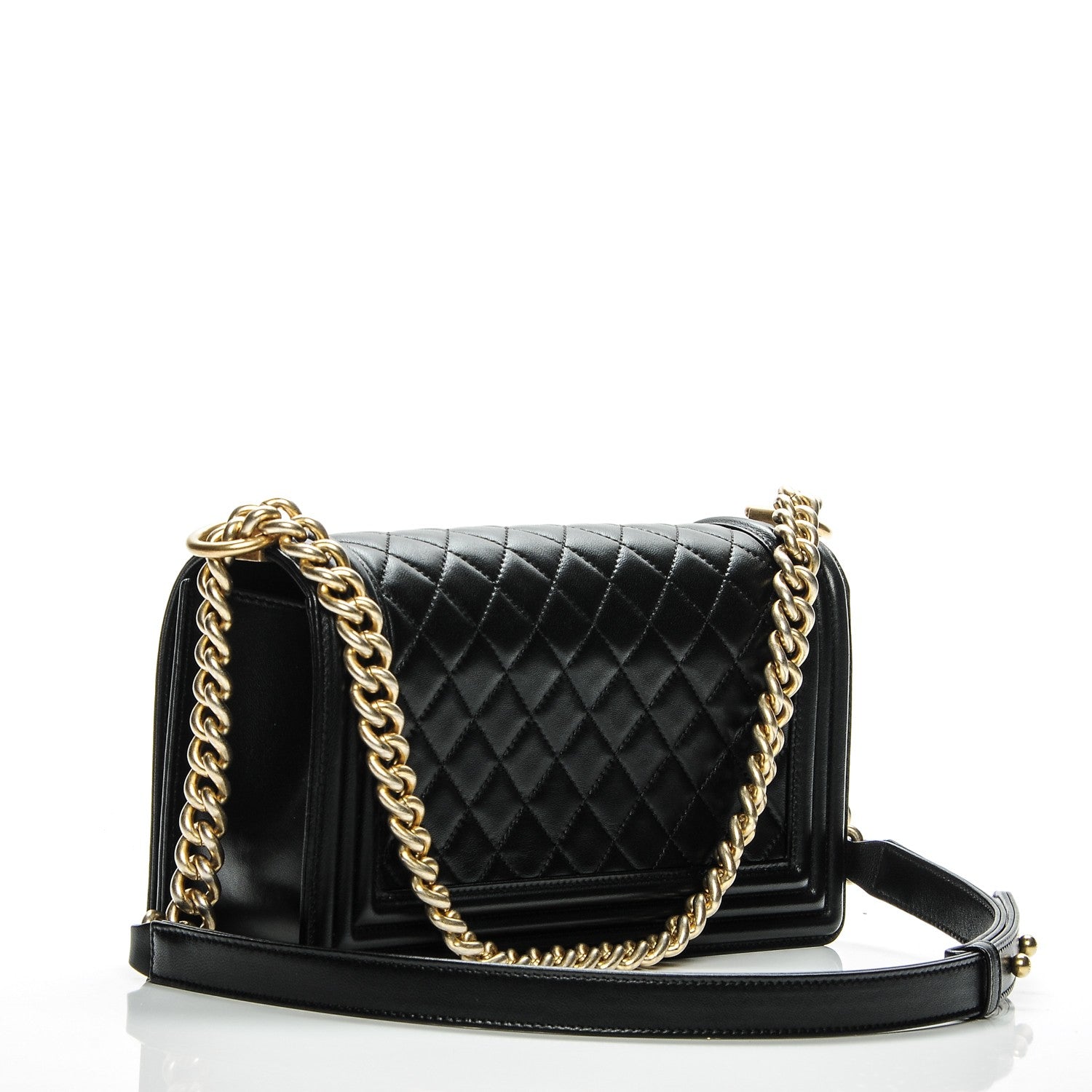 Chanel Lambskin Quilted Medium Boy Flap Black 3 of 7