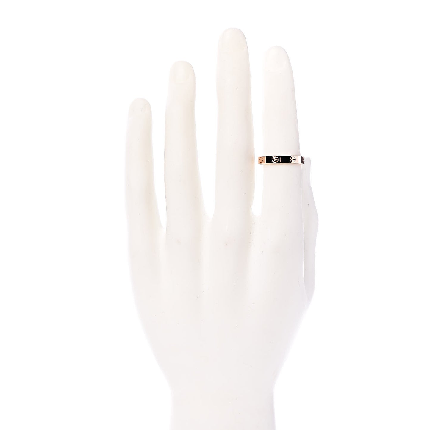 18K Pink Gold 3.5mm LOVE Wedding Band Ring 61 9.5