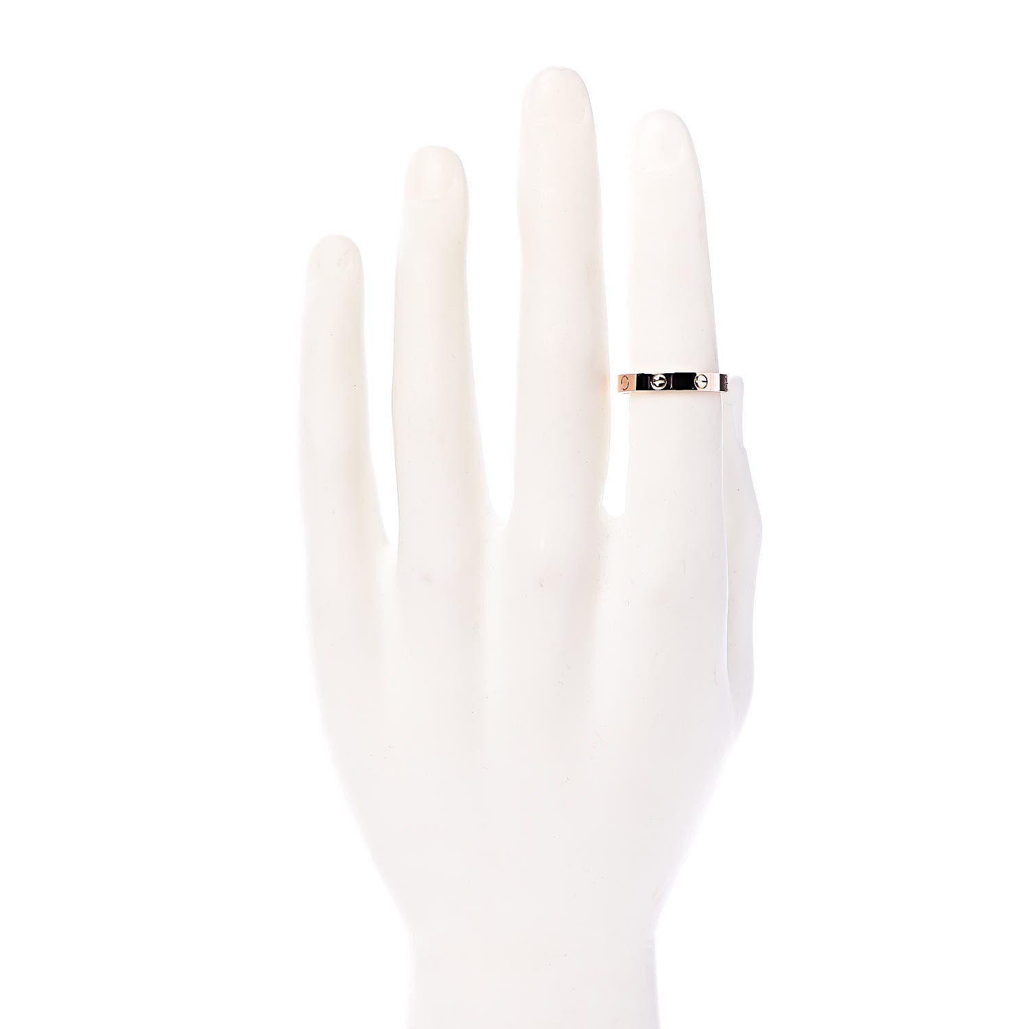 Cartier 18K Pink Gold 3.5mm LOVE Wedding Band Ring 61 9.5 2 of 5