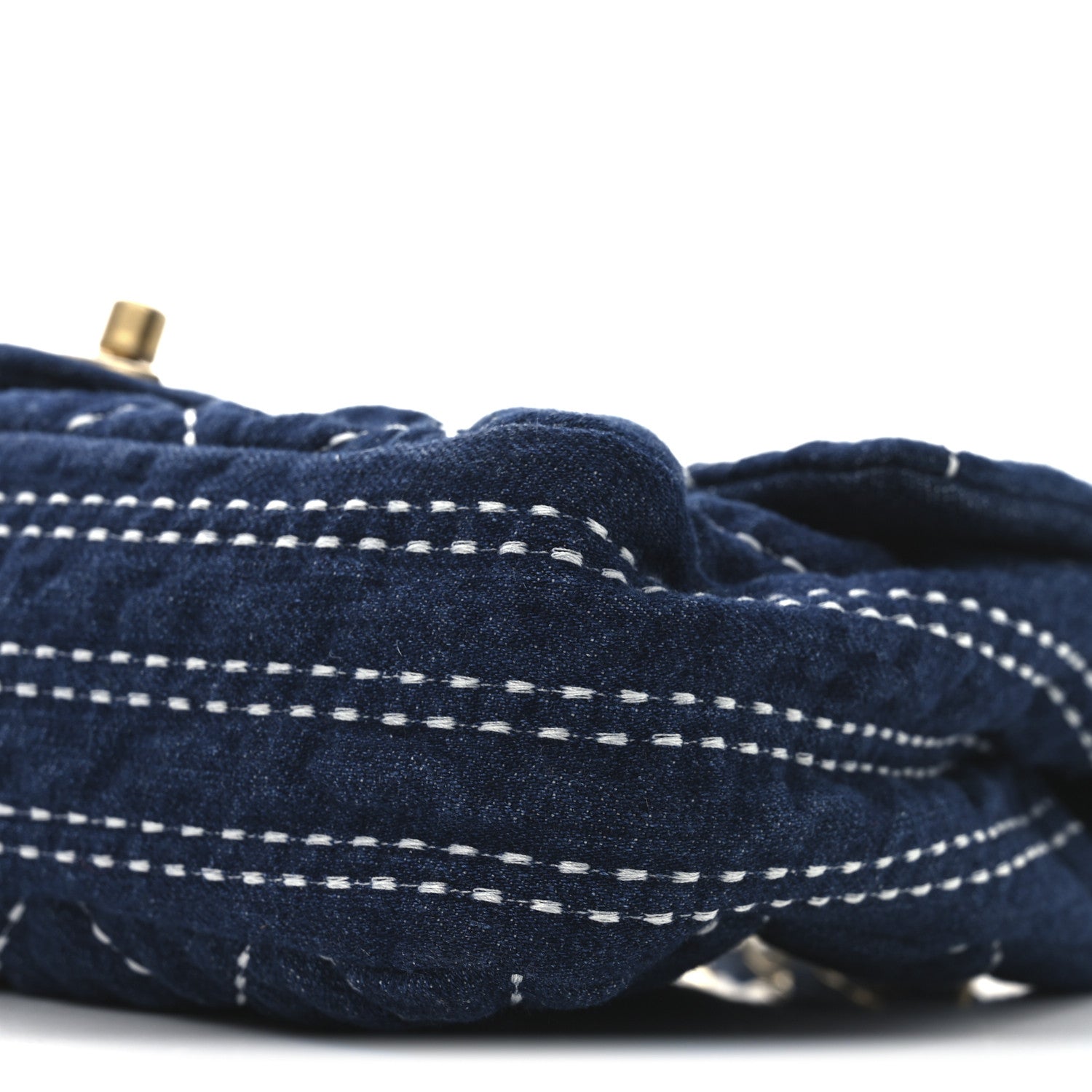 Chanel Denim Quilted Medium Denim Trip Single Flap Blue 10 of 10