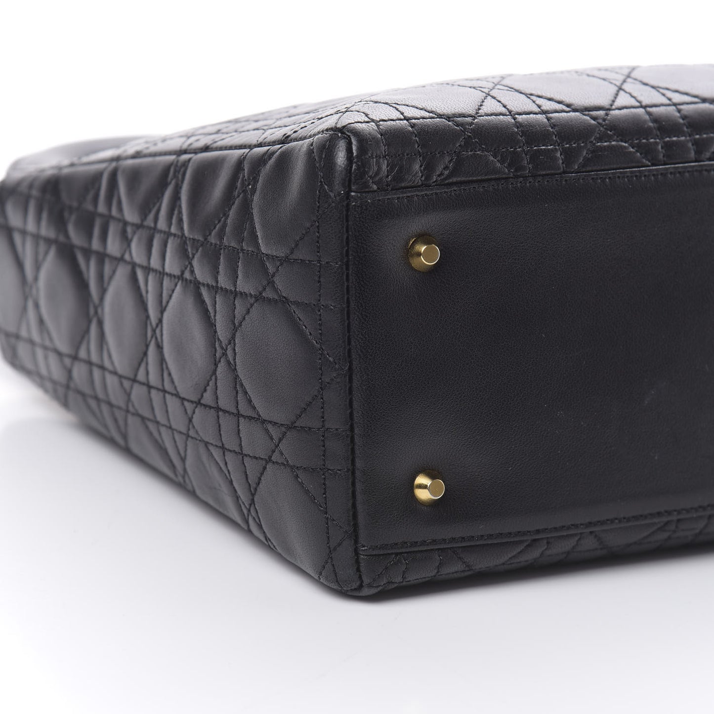 Lambskin Cannage Medium Lady Dior Black
