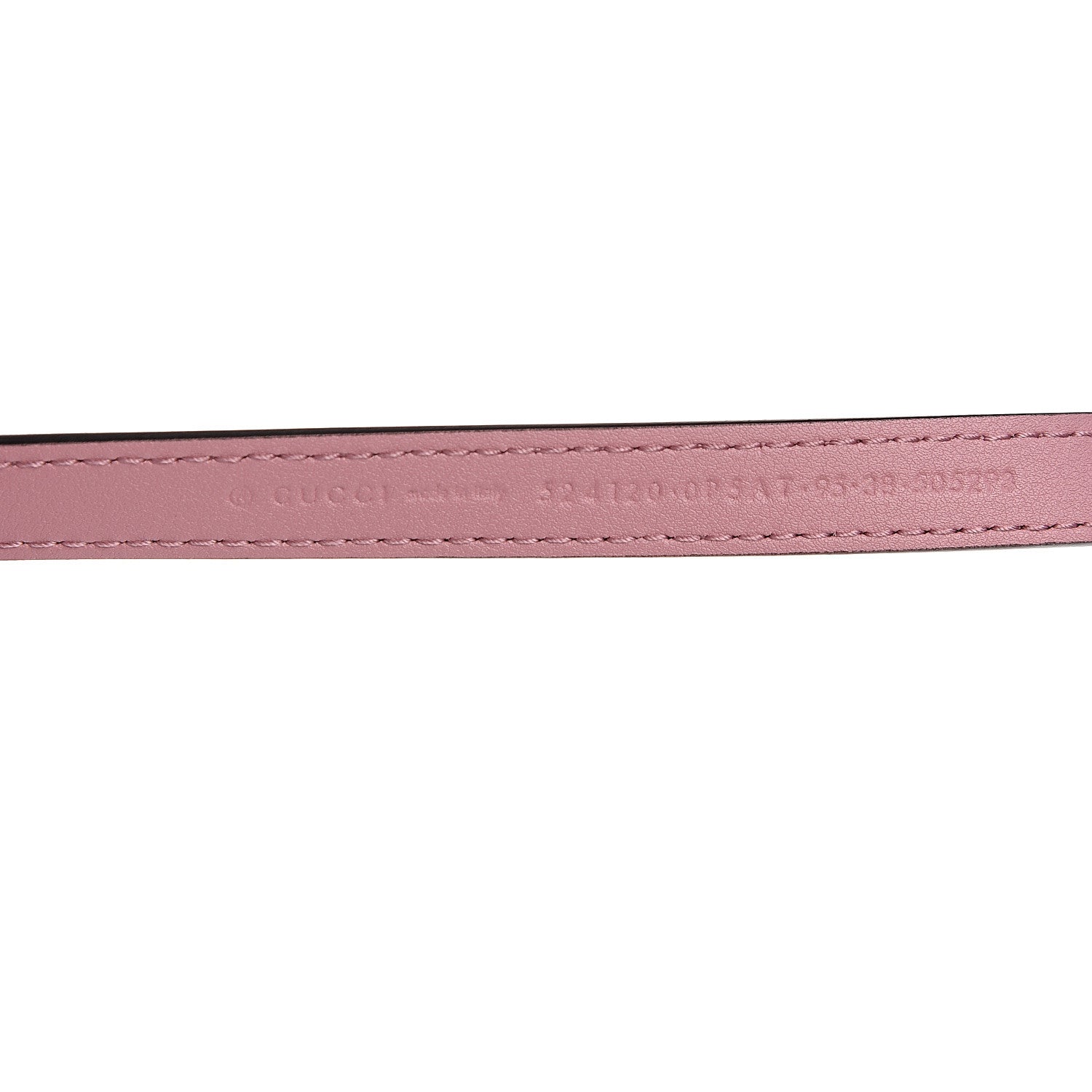 Gucci Skipper Calfskin Enamel Bee 15mm Belt 95 38 Carmine Rose 4 of 4