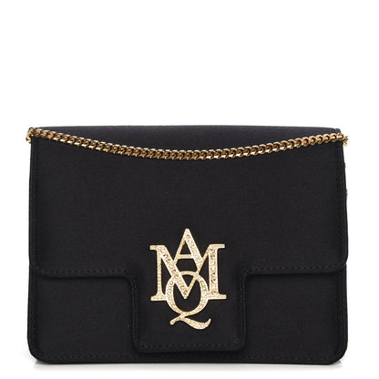 Alexander McQueen Satin Mini Insignia Flap Black 1 of 6