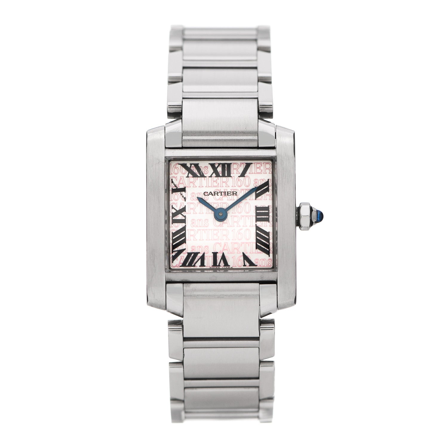 Cartier Stainless Steel 20mm Tank Francaise 160th Anniversary Quartz Watch 1 of 5