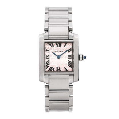 Cartier Stainless Steel 20mm Tank Francaise 160th Anniversary Quartz Watch 1 of 5