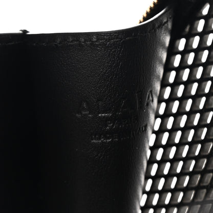 Alaia Calfskin Perforated Le Coeur Bag Black 6 of 9