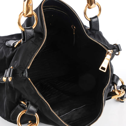 Prada Tessuto Soft Calf Tote Nero Black 4 of 10