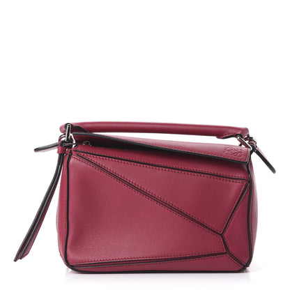 Loewe Calfskin Mini Puzzle Bag Raspberry 1 of 10