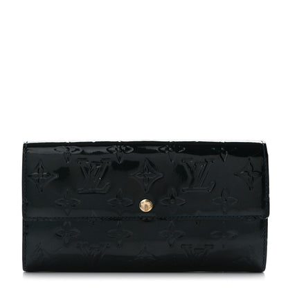 Louis Vuitton Vernis Sarah Wallet Blue Nuit 1 of 13