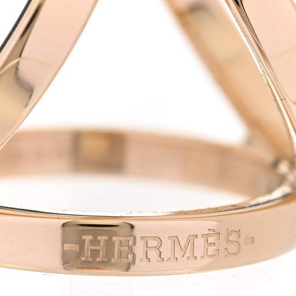 Hermes Permabrass Gold Plated Trio Scarf Ring 5 of 7