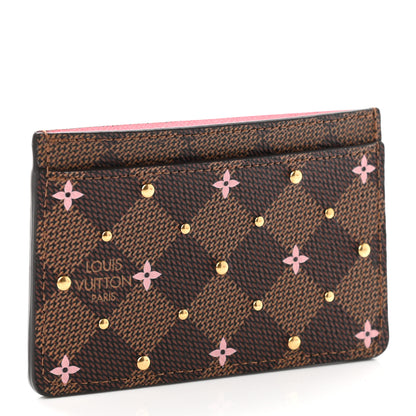 Louis Vuitton Damier Ebene Studded Card Holder 3 of 7