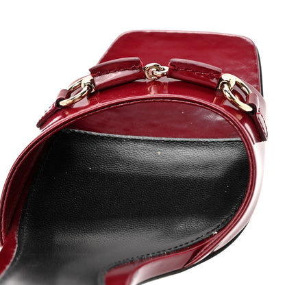 Gucci Nappa Regent Strappy Horsebit Sandals 39 Maple Red 10 of 11