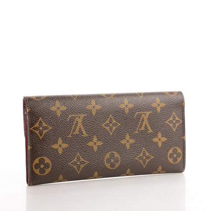 Louis Vuitton Monogram Emilie Wallet Red 3 of 7
