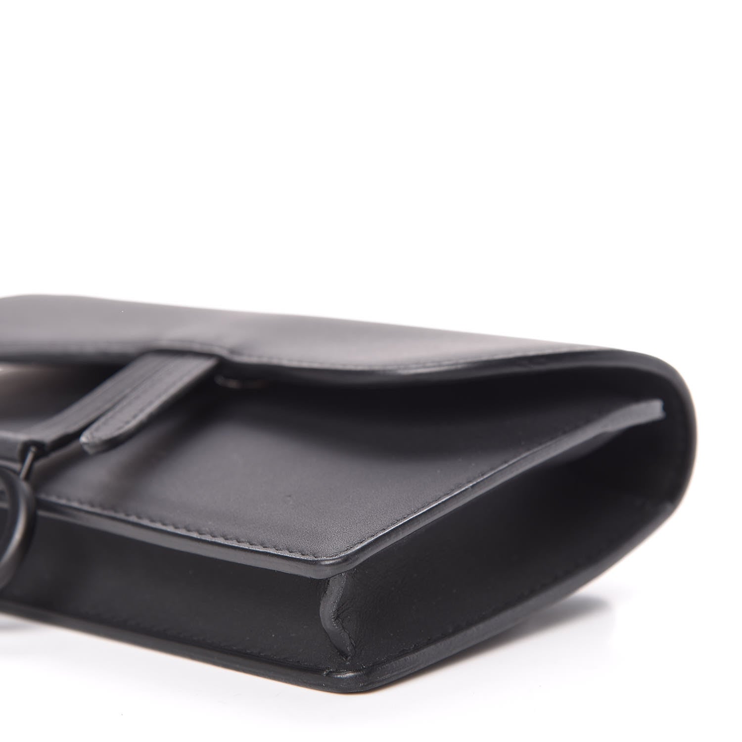 Christian Dior Ultra Matte Calfskin Saddle Belt Bag Black 7 of 13