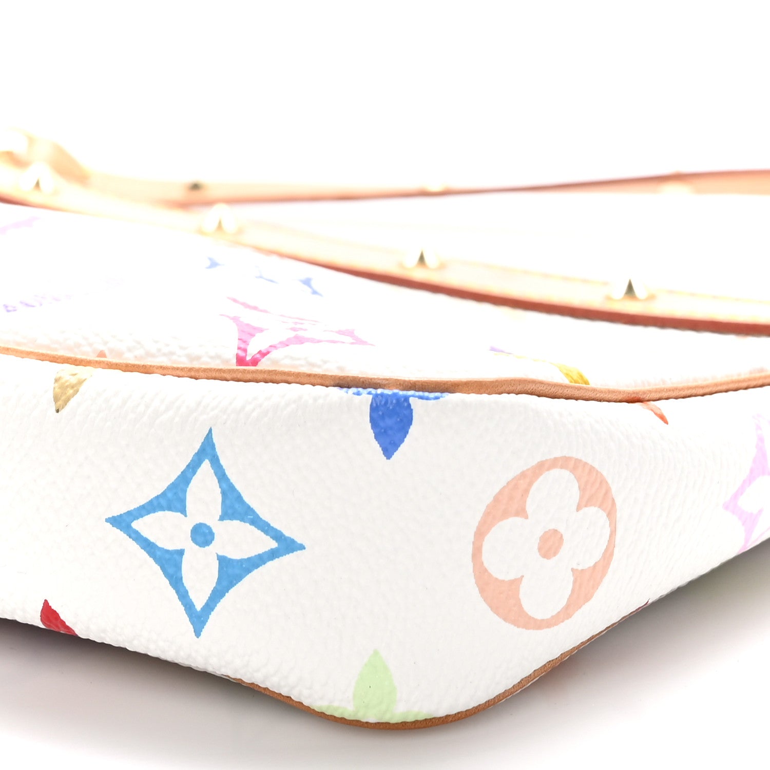 Louis Vuitton Monogram Multicolor Pochette Accessories White 10 of 10