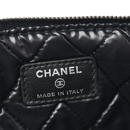 Chanel Tweed Quilted Medium Cosmetic Case Black 6 of 7