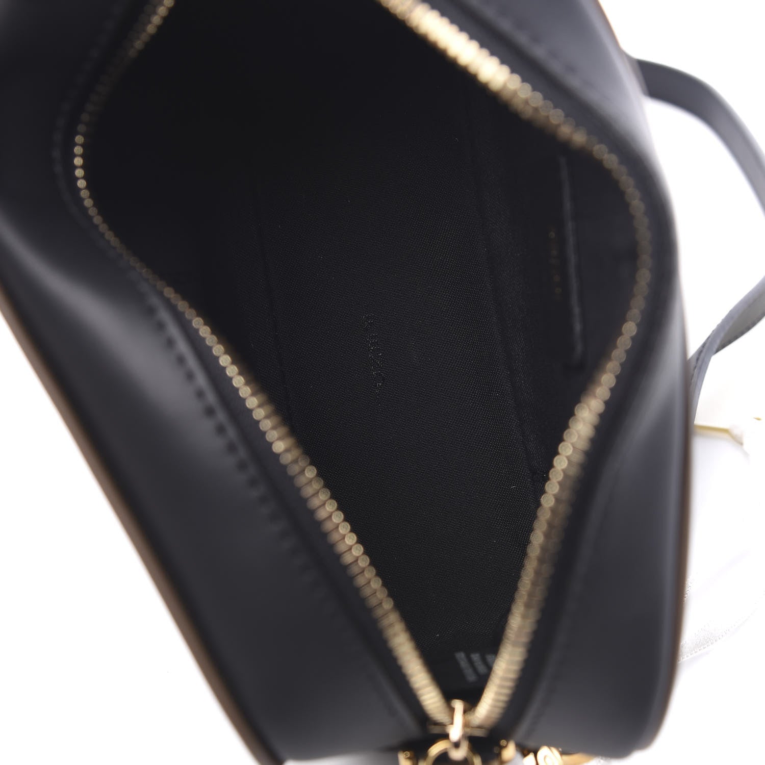 Fendi Vitello Century Matte Stamp Patch Bi-Color Mini Camera Case Black Maya Fragola 4 of 10