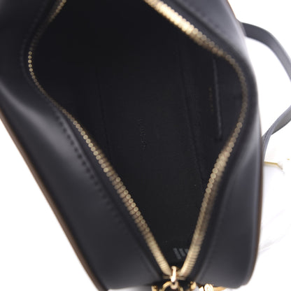 Fendi Vitello Century Matte Stamp Patch Bi-Color Mini Camera Case Black Maya Fragola 4 of 10