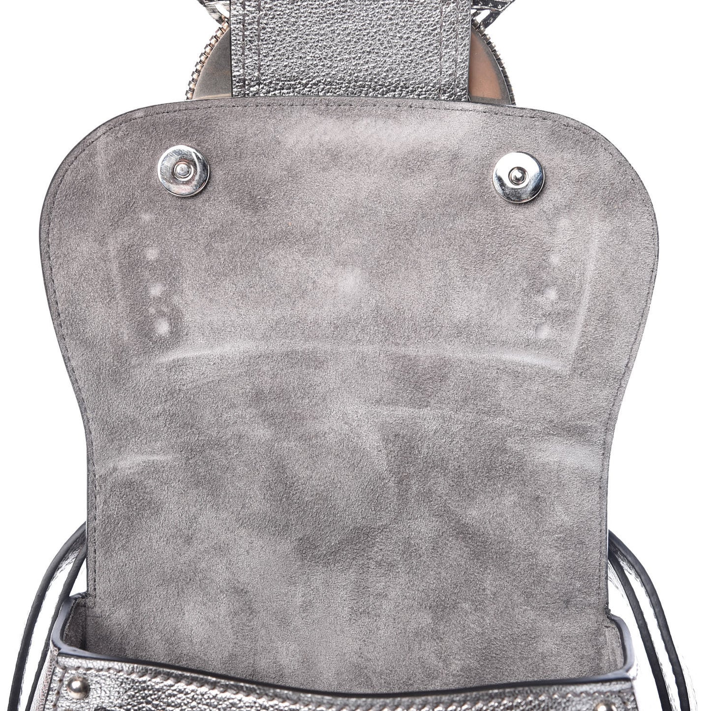 Goatskin Madras Soft Calfskin Crystal Embellished Dahlia Shoulder Bag Chrome