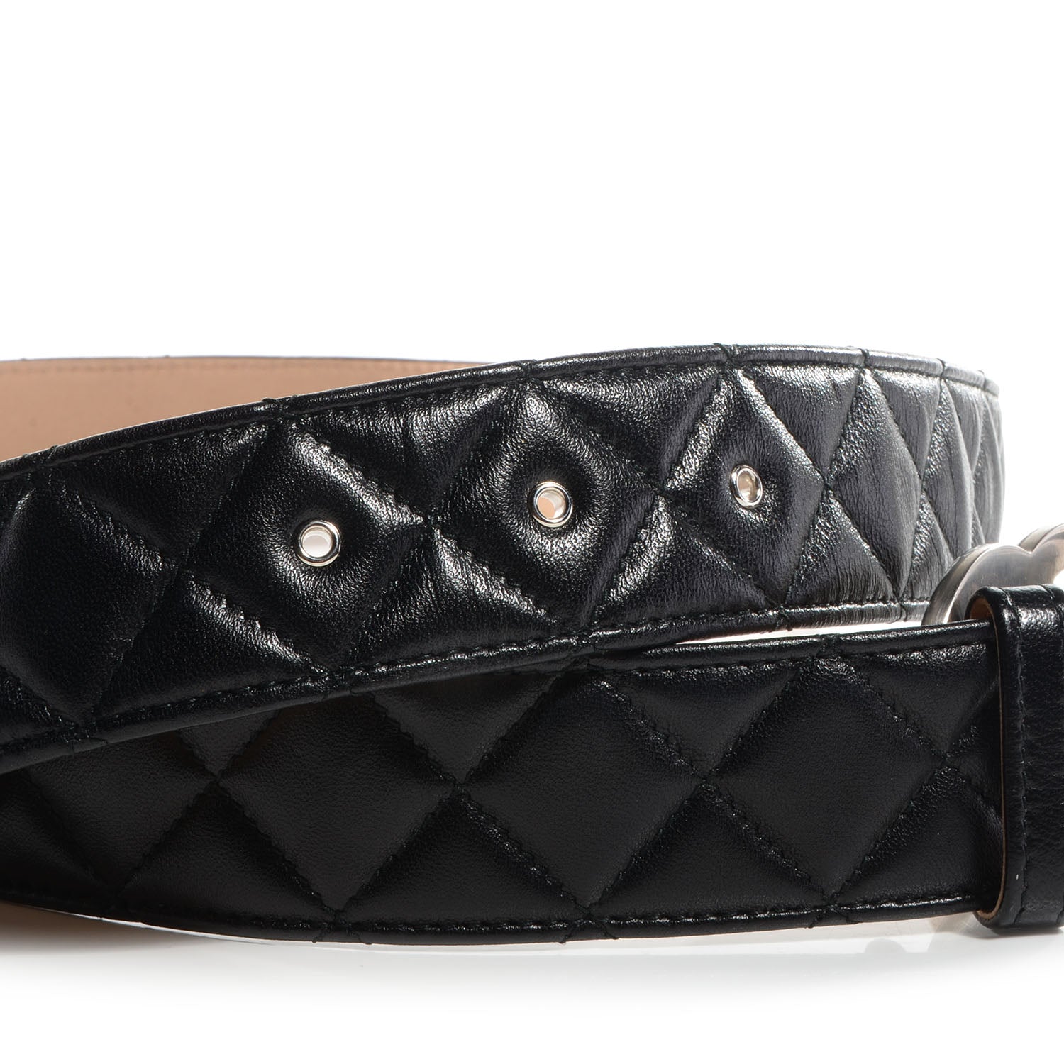 Chanel Lambskin Quilted CC Belt 105 42 Black 4 of 4