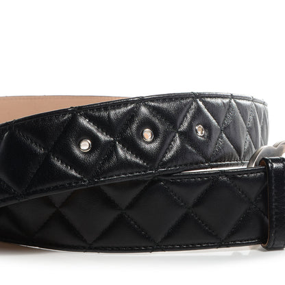 Chanel Lambskin Quilted CC Belt 105 42 Black 4 of 4