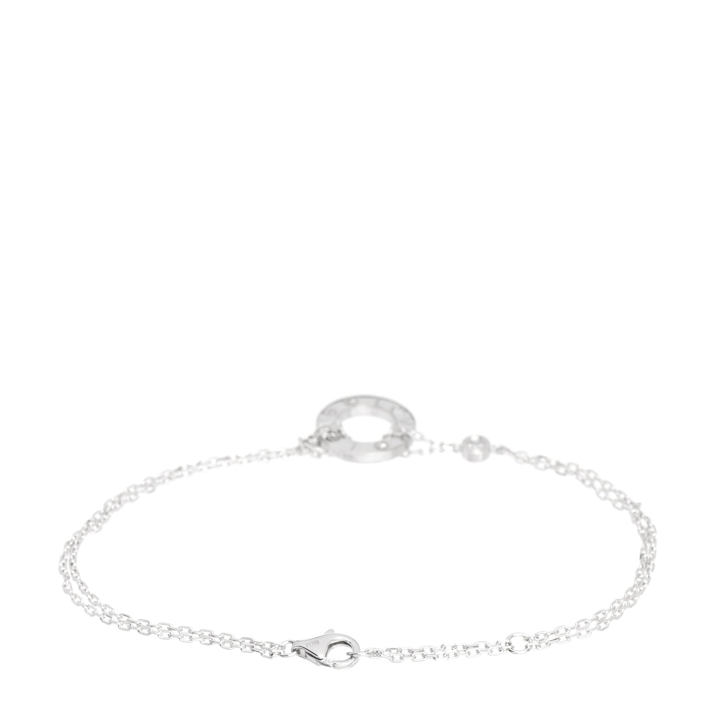 18K White Gold Diamond LOVE Bracelet