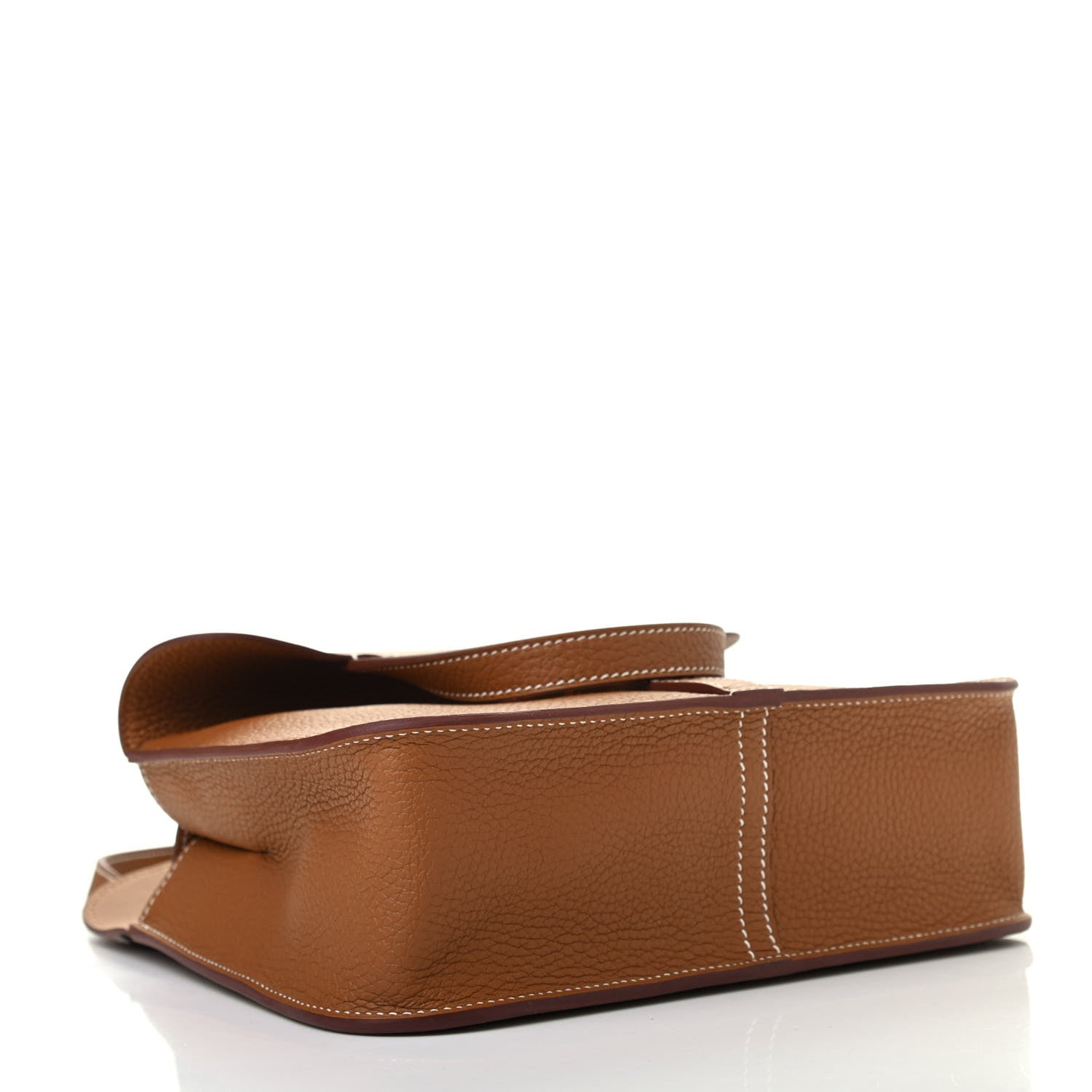 Hermes Taurillon Clemence Halzan 25 Gold 5 of 8