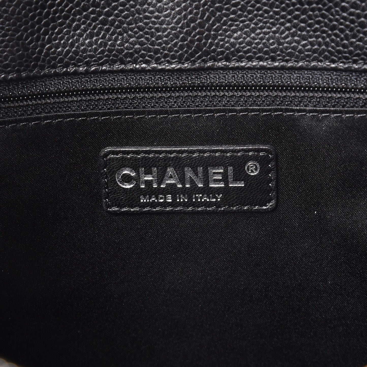 Caviar Quilted Grand Shopping Tote GST Black