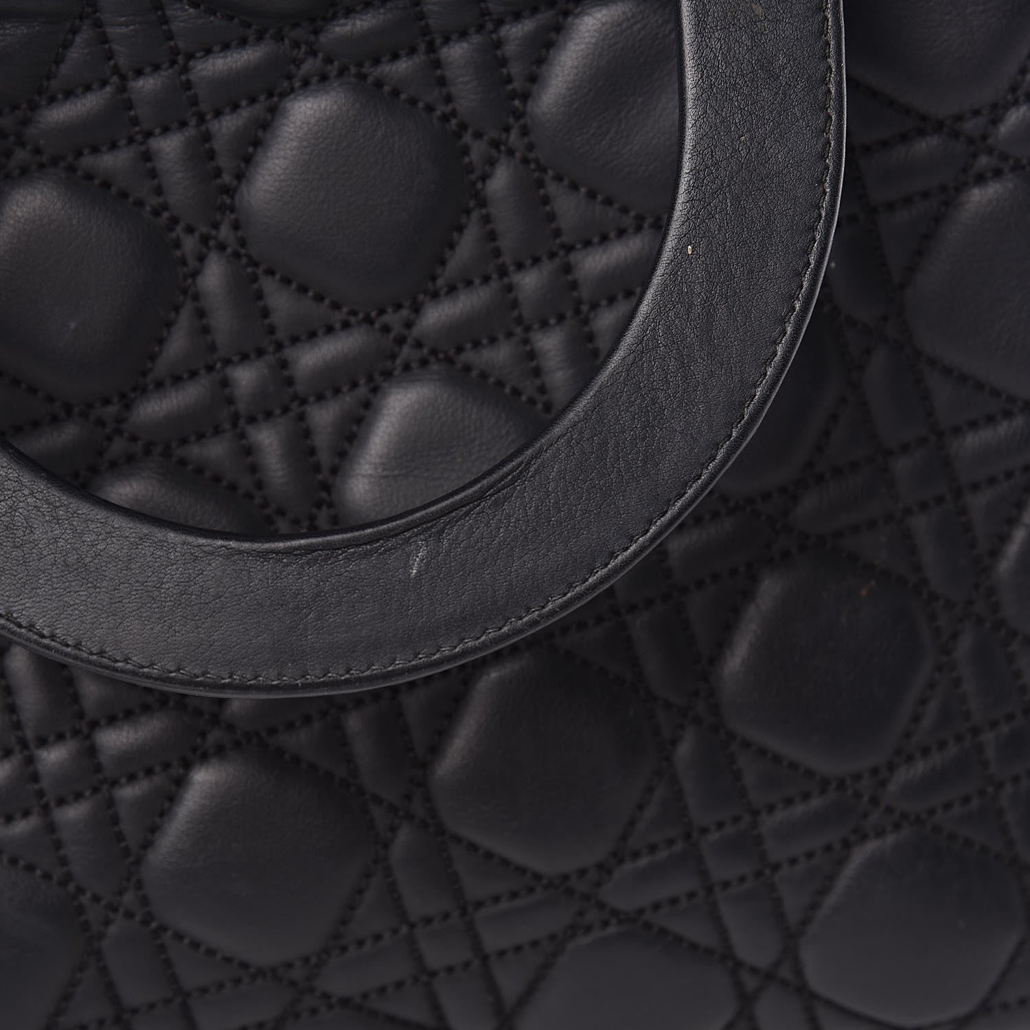 Christian Dior Calfskin Cannage Medium Anselm Reyle Lady Dior Black 11 of 14
