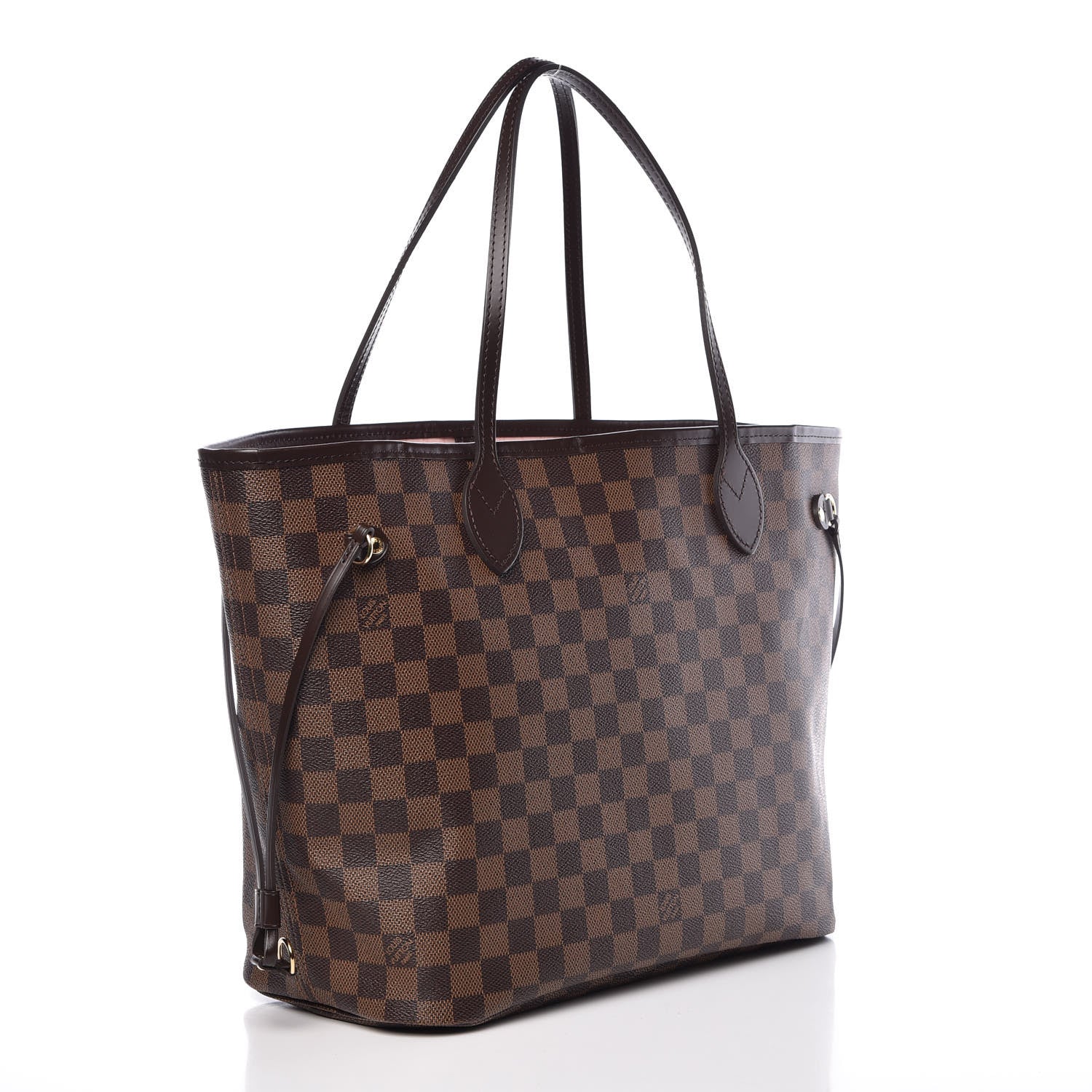 Louis Vuitton Damier Ebene Neo Neverfull MM Rose Ballerine 4 of 15