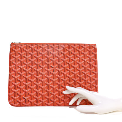 Goyard Goyardine Senat Pochette MM Orange 2 of 9