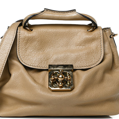 Chloe Calfskin Medium Elsie Satchel Greige 9 of 16