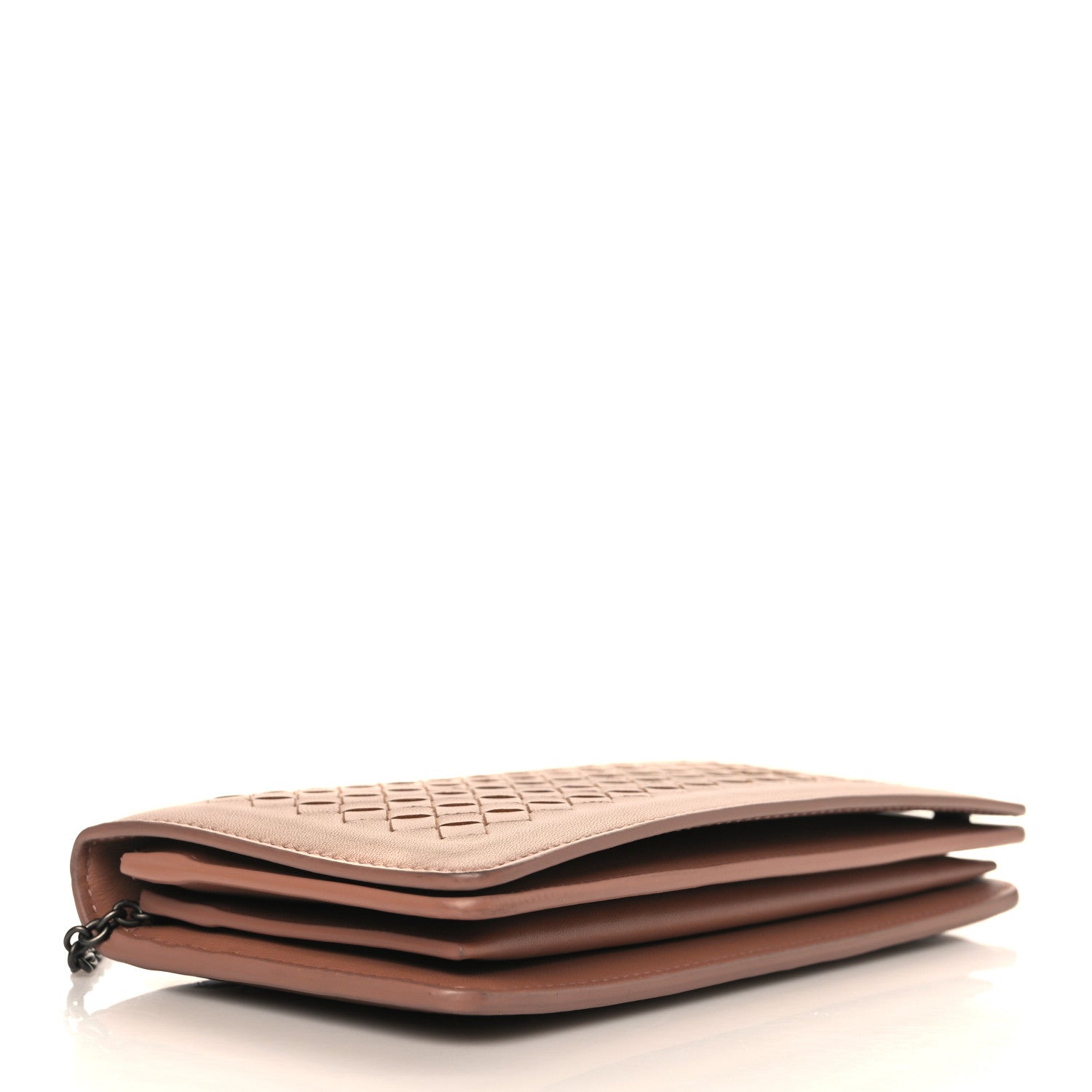 Bottega Veneta Nappa Intrecciato Continental Wallet On Chain Dusty Rose 3 of 9