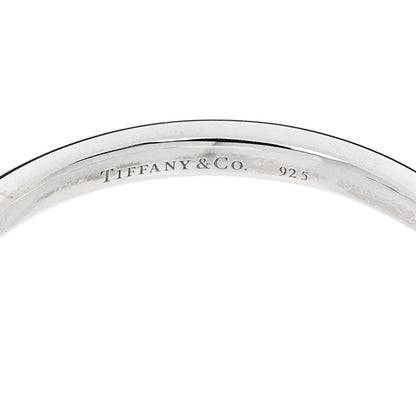 Tiffany Sterling Silver Diamond Elsa Peretti Swan Ring 56 7.5 4 of 4