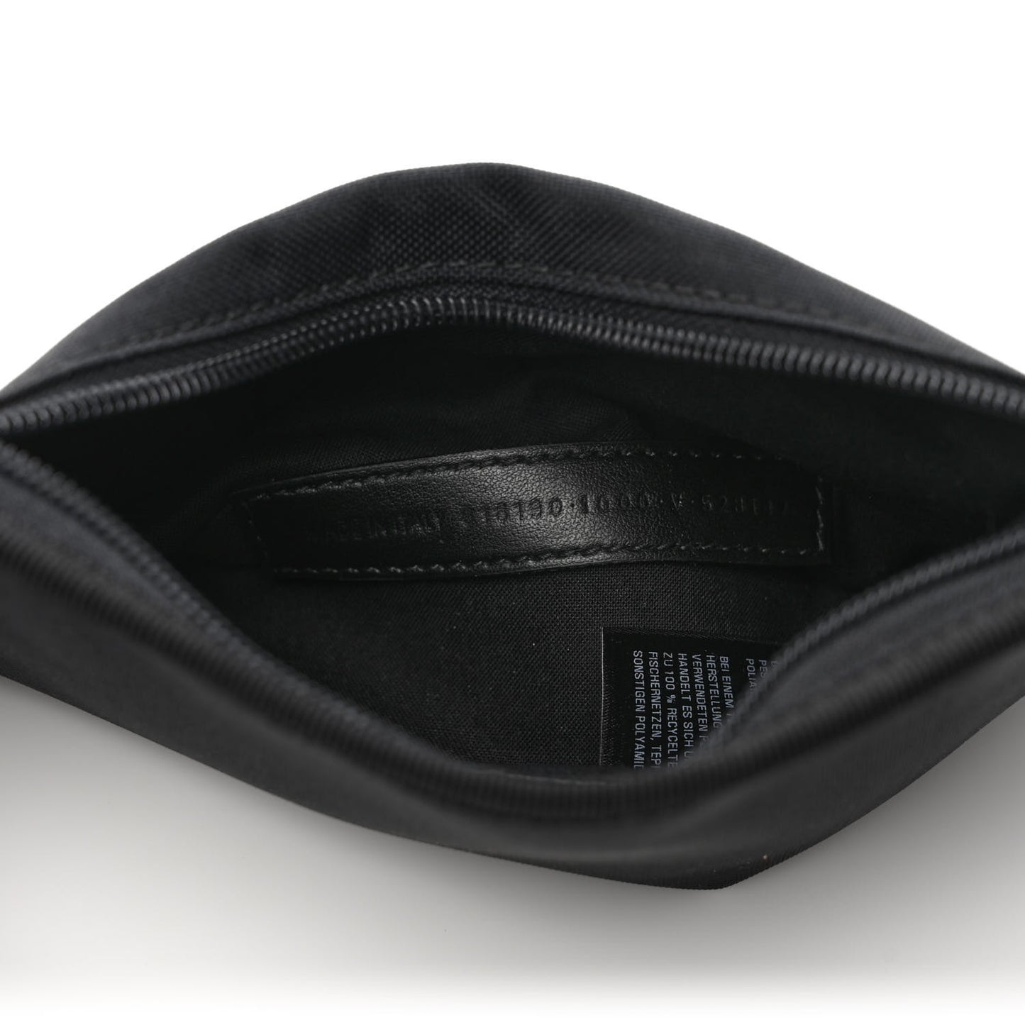 Sustainable Casual Nylon Weekend Belt Wallet Black