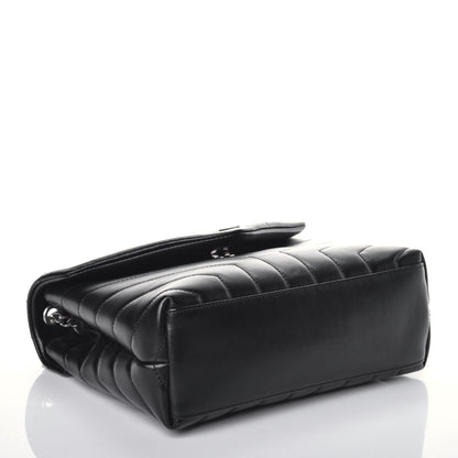 Saint Laurent Calfskin Y Quilted Monogram Small Loulou Chain Satchel Black 4 of 8