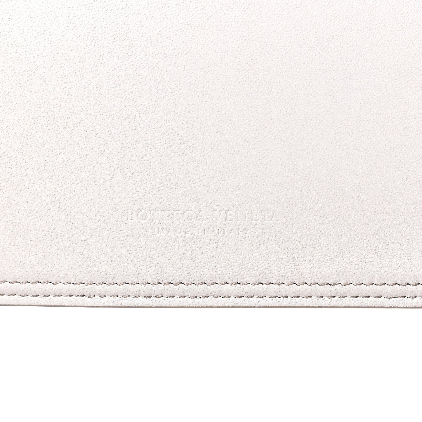 Nappa Maxi Intreccio Small Pouch White